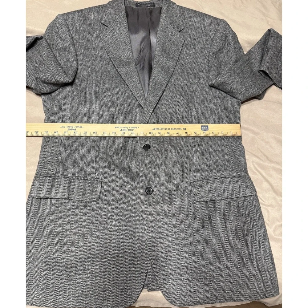 Gianfranco Ruffini Italy Men's Sport Coat Blazer Two Button Gray Camel Blend 42L